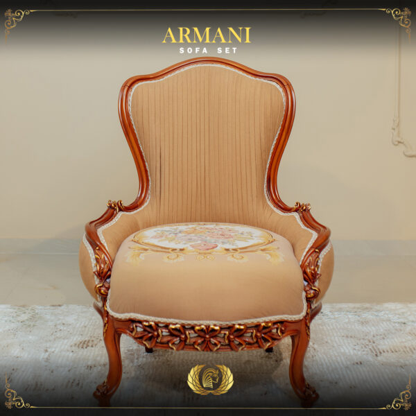 Handmade Brown Walnut Armani Chair 2 10