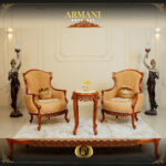 Handmade Brown Walnut Armani Chair 1 12
