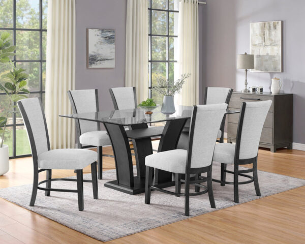D1218 Glass Top Dining Table By McFerran 4