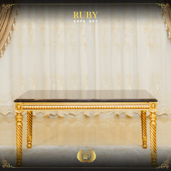 Handmade Gold Ruby Coffe Table