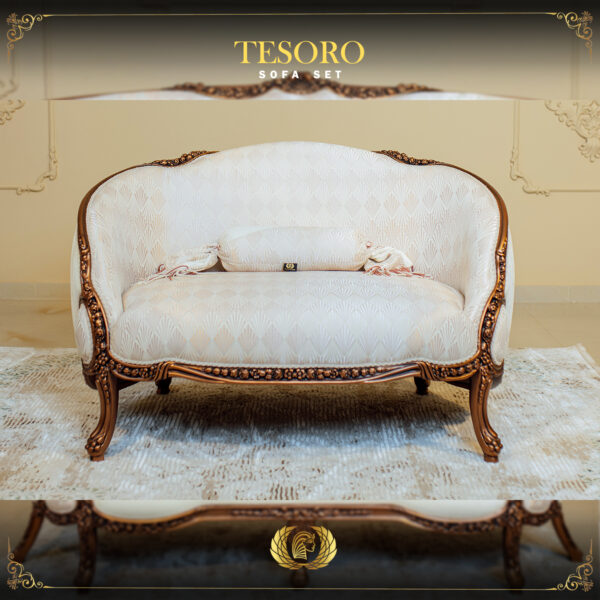 Handmade Copper Metallic Tesoro Bench 6