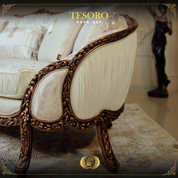 5pcs Handmade Copper Metallic Tesoro Sofa Set 12