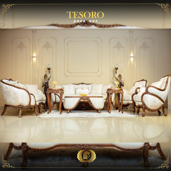 Handmade Copper Metallic Tesoro Sofa 10