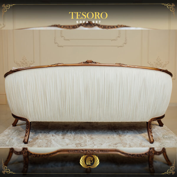 Handmade Copper Metallic Tesoro Loveseat 9