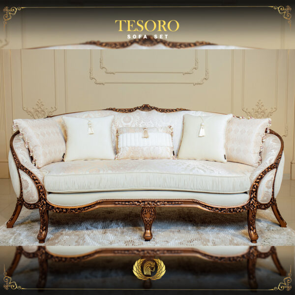 5pcs Handmade Copper Metallic Tesoro Sofa Set 11