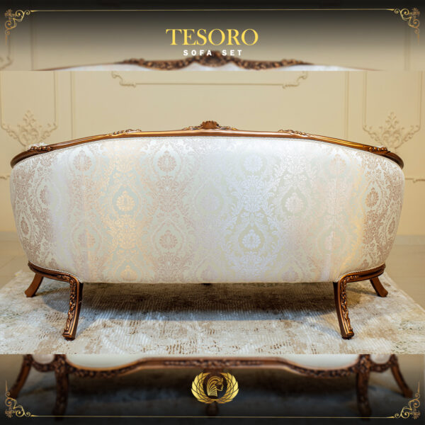 Handmade Copper Metallic Tesoro Sofa 9