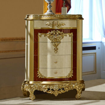 White And Gold Chest HD-5138 By Homey Design