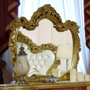 Mirror With Gold Frame HD-5138 By Homey Design