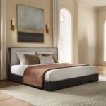 Clayten Fabric & Espresso Bed By ACME 15