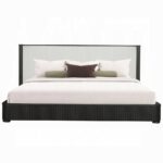 Clayten Fabric & Espresso Bed By ACME 17
