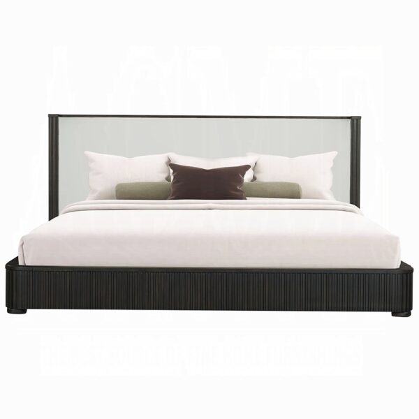 Clayten Fabric & Espresso Bed By ACME 11