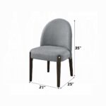 Clayten Side Chair in Gray Fabric DN03941 By ACME 21