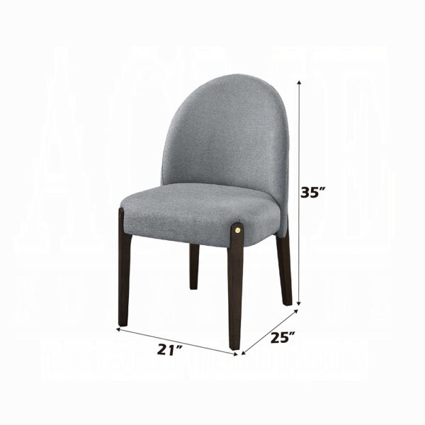 Clayten Side Chair in Gray Fabric DN03941 By ACME 14