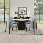 Clayten Side Chair in Gray Fabric DN03941 By ACME 23