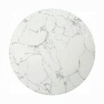 Clayten Espresso Coffee Table with White Marble Top LV03945 By ACME 12