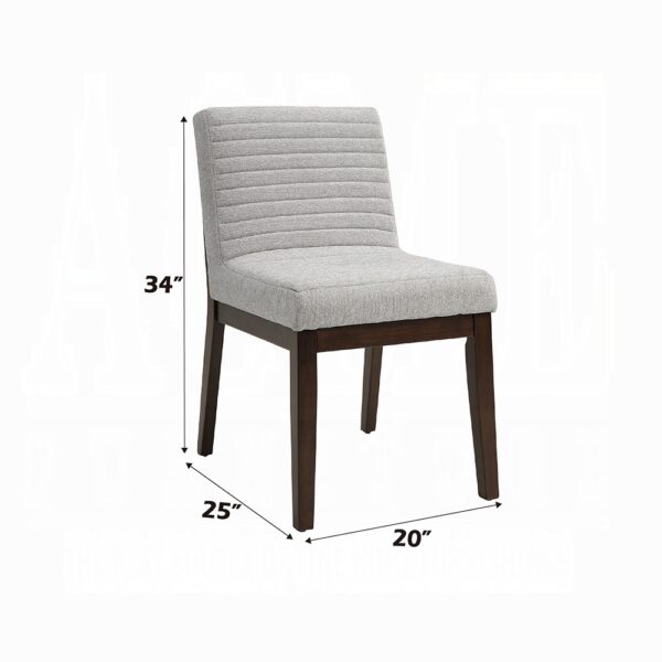 Edwyn Side Chair in Gray Fabric DN03931 By ACME 10