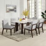 Edwyn Dining Table with White Marble Top DN03195 By ACME 17