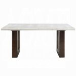 Edwyn Dining Table with White Marble Top DN03195 By ACME 14