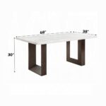 Edwyn Dining Table with White Marble Top DN03195 By ACME 15