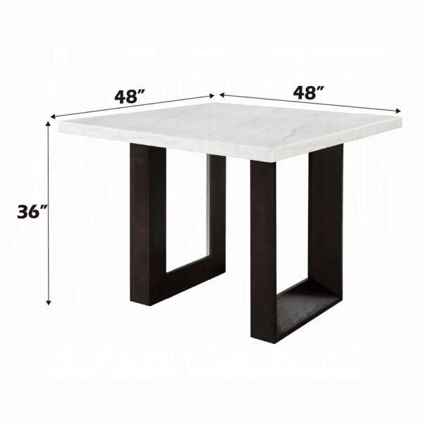 Edwyn Counter Height Table with White Marble DN03255 By ACME 9