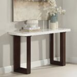 Edwyn Sofa Table with White Marble Top LV03207 By ACME 11