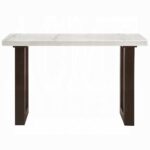 Edwyn Sofa Table with White Marble Top LV03207 By ACME 12