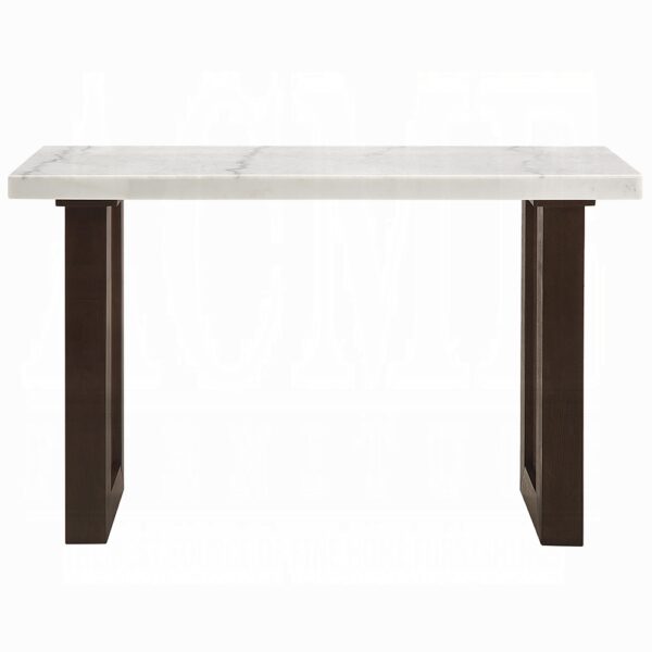 Edwyn Sofa Table with White Marble Top LV03207 By ACME 8
