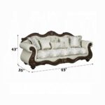 Pierce Sofa with 5 Pillows in Beige Fabric LV03830 By ACME 19