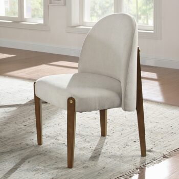 Gamarya Side Chair in White Fabric DN02857 By ACME