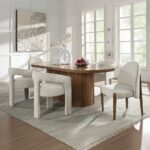 Gamarya Side Chair in White Fabric DN02857 By ACME 23
