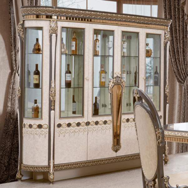 Glass China Cabinet HD-9017 Homey Design 4