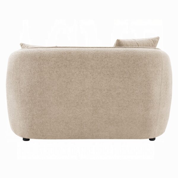 Keith Beige Chenille Loveseat with 2 Pillows LV03611 By ACME 13