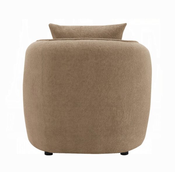 Keith Chair with Pillow in Brown Chenille LV03602 By ACME 11