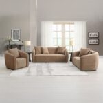 Keith Loveseat with 2 Pillows in Brown Chenille LV03601 By ACME 23