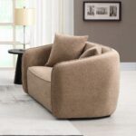 Keith Loveseat with 2 Pillows in Brown Chenille LV03601 By ACME 17