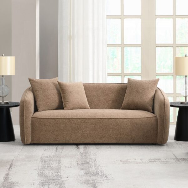 Keith Sofa with 3 Pillows in Brown Chenille LV03600 By ACME 9