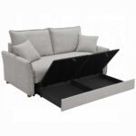 Oran Sofa with Sleeper in Gray Chenille LV03800 By ACME 21