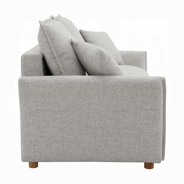 Oran Sofa with Sleeper in Gray Chenille LV03800 By ACME 15