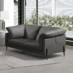 Tadi Loveseat in Black Leather LV04511 By ACME 15