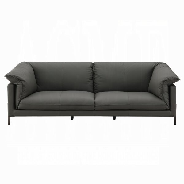 Tadi Loveseat in Black Leather LV04511 By ACME 10