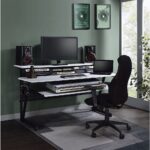 Saida Rectangular Music Desk in White Finish OF02748 By ACME 13