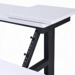 Saida Rectangular Music Desk in White Finish OF02748 By ACME 16