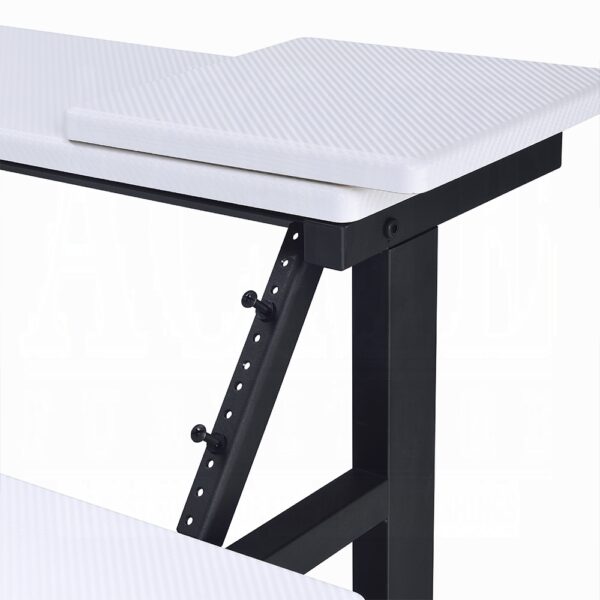 Saida Rectangular Music Desk in White Finish OF02748 By ACME 11