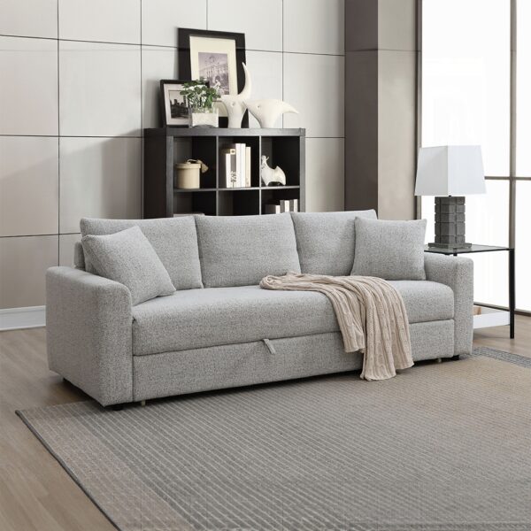 Connie Sofa with Sleeper in Beige Boucle LV03880 By ACME 9