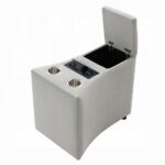 Emee Gray Corduroy Console with USB LV04641A By ACME 15