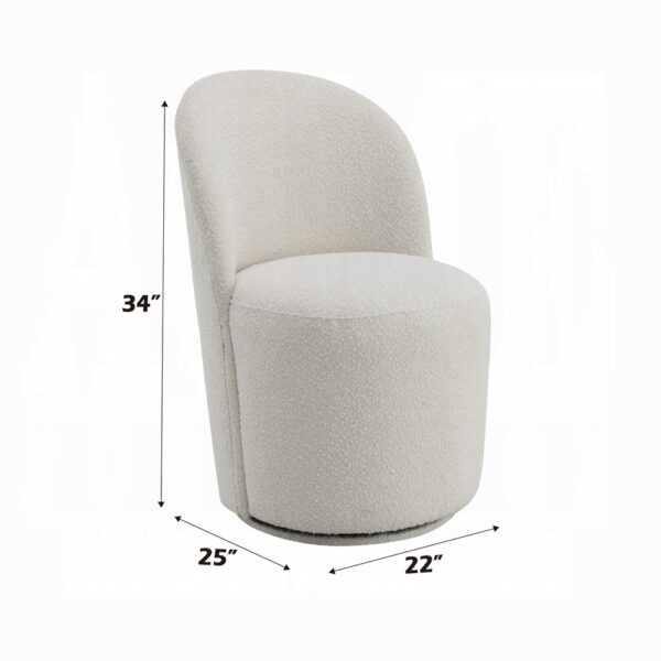 Hollis Beige Boucle Side Chair DN02219 By ACME 11