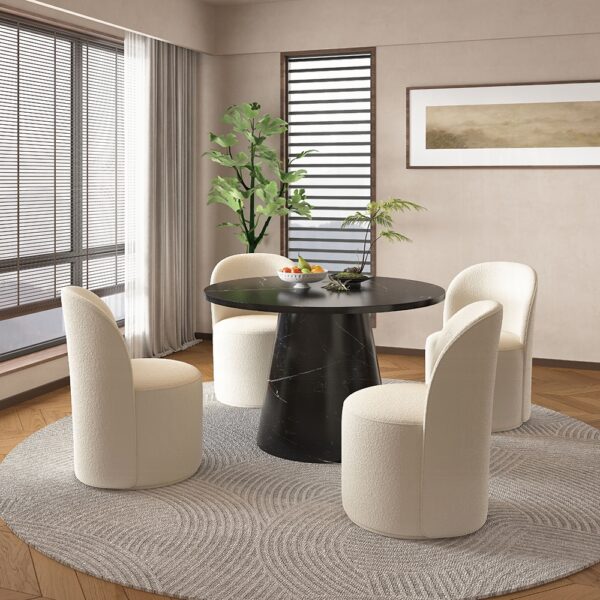 Hollis Beige Boucle Side Chair DN02219 By ACME 12