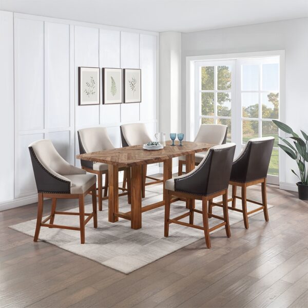 Gilsea Brown Counter Height Table DN03725 By ACME 12