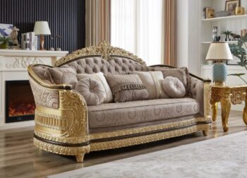 Button Tufted Loveseat HD-9021 By Homey Design