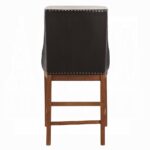 Gilsea Counter Height Chair in Brown Leather & Fabric DN03726 By ACME 15